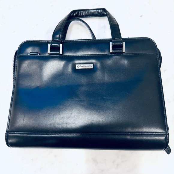 Franklin Covey Portfolio Planner Business Briefcase Black‎ - Picture 1 of 10